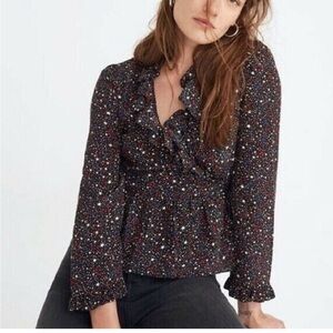 Madewell Starry Night Wrap Top